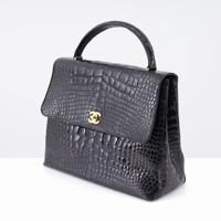 Chanel Black Crocodile Top-Handle Handbag - Sold for $7,680 on 05-17-2026 (Lot 625).jpg